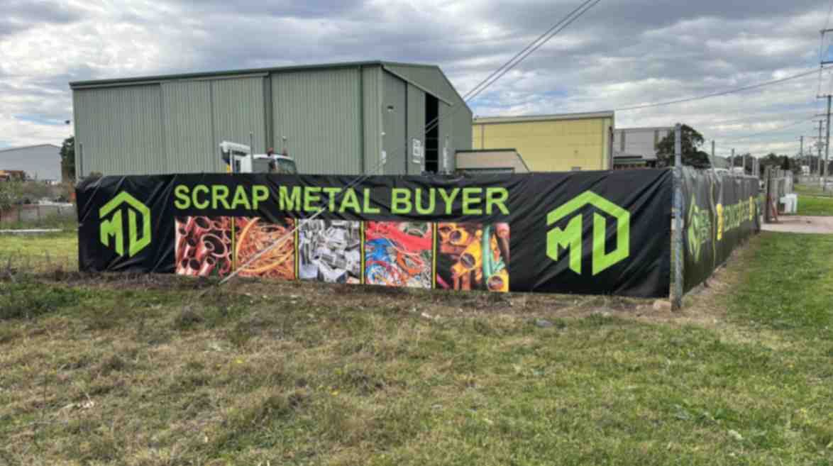 Fabric sign made for a business